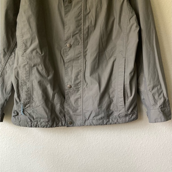 The North Face Grey Nylon Polyester Windbreak Waterproof Hood Parka Jacket Sz L - Picture 3 of 16